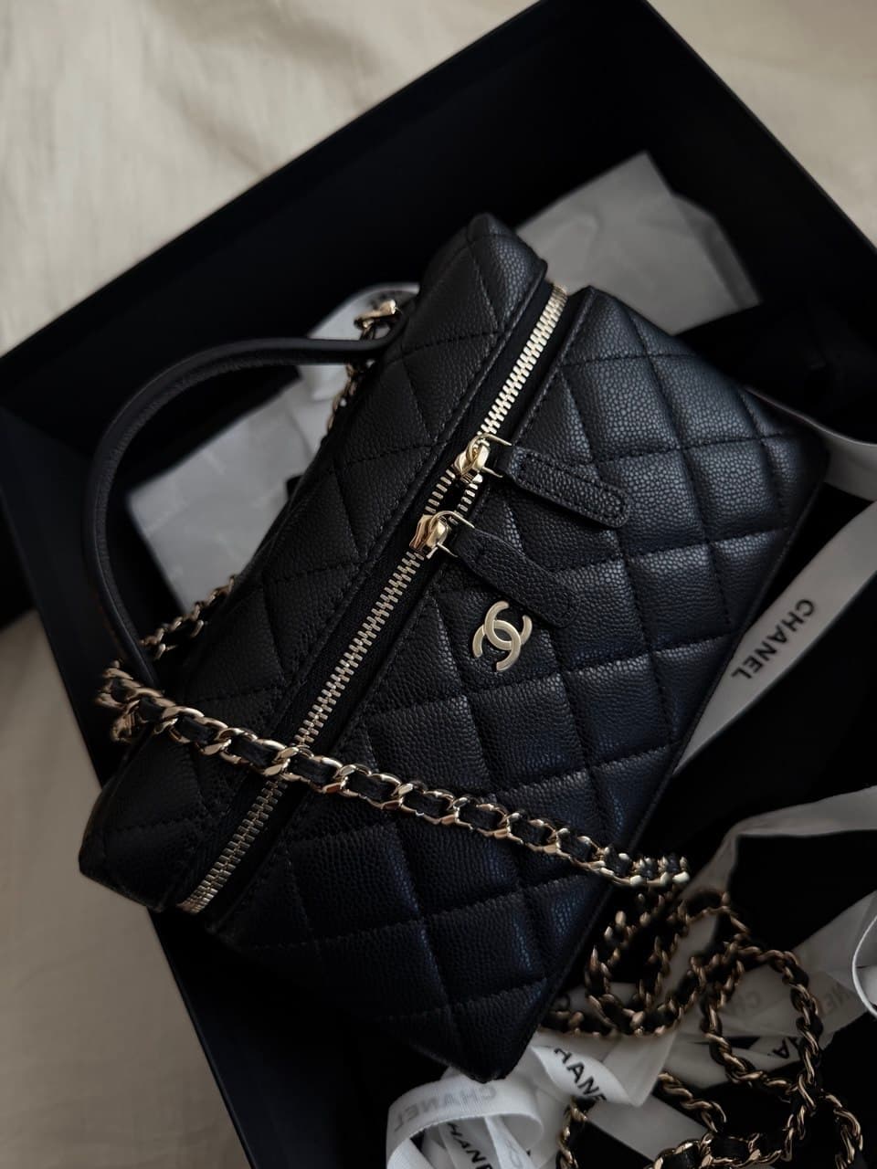 Chanel Vanity Slim Negro