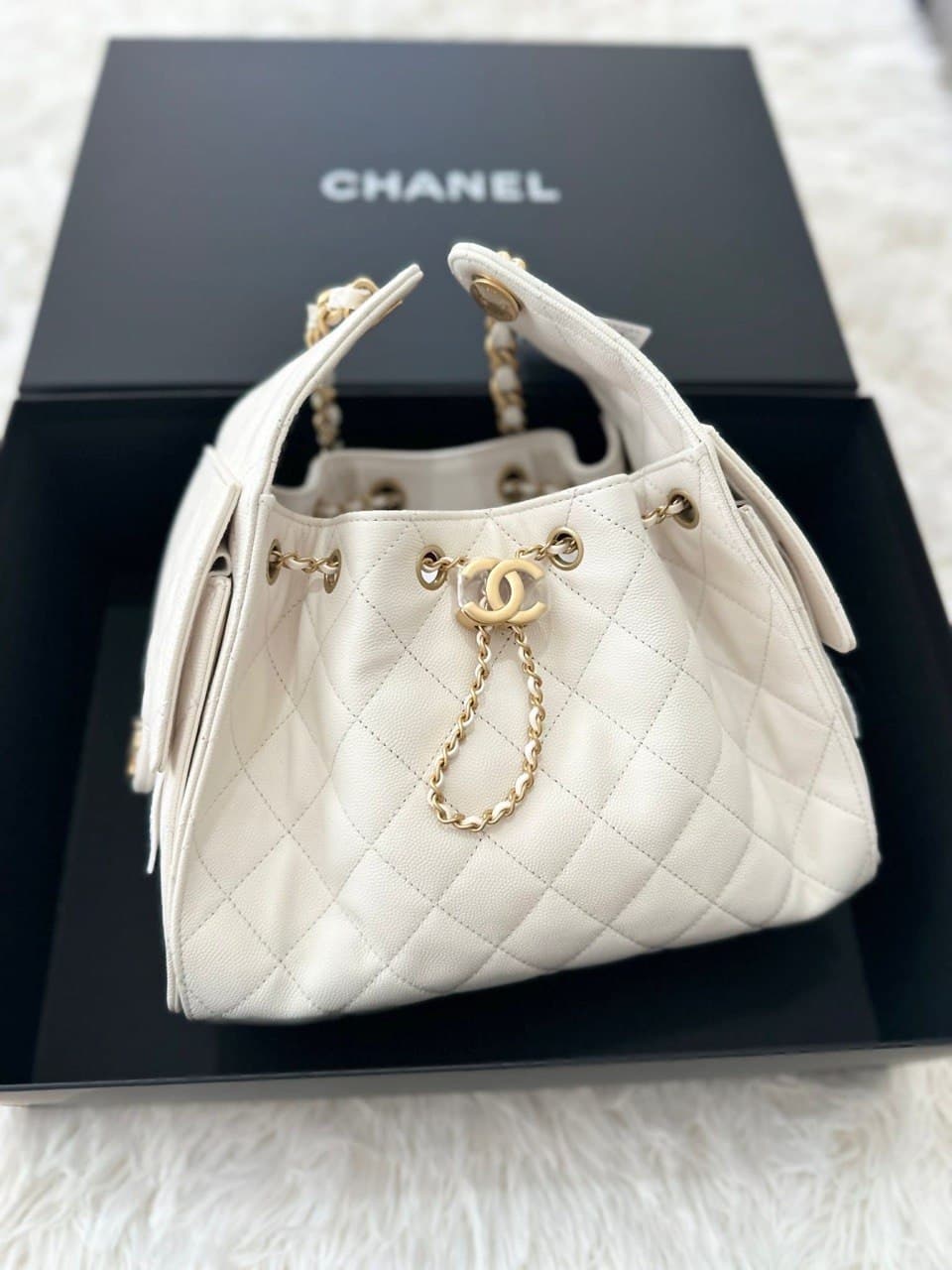 Chanel 25 Small Blanco